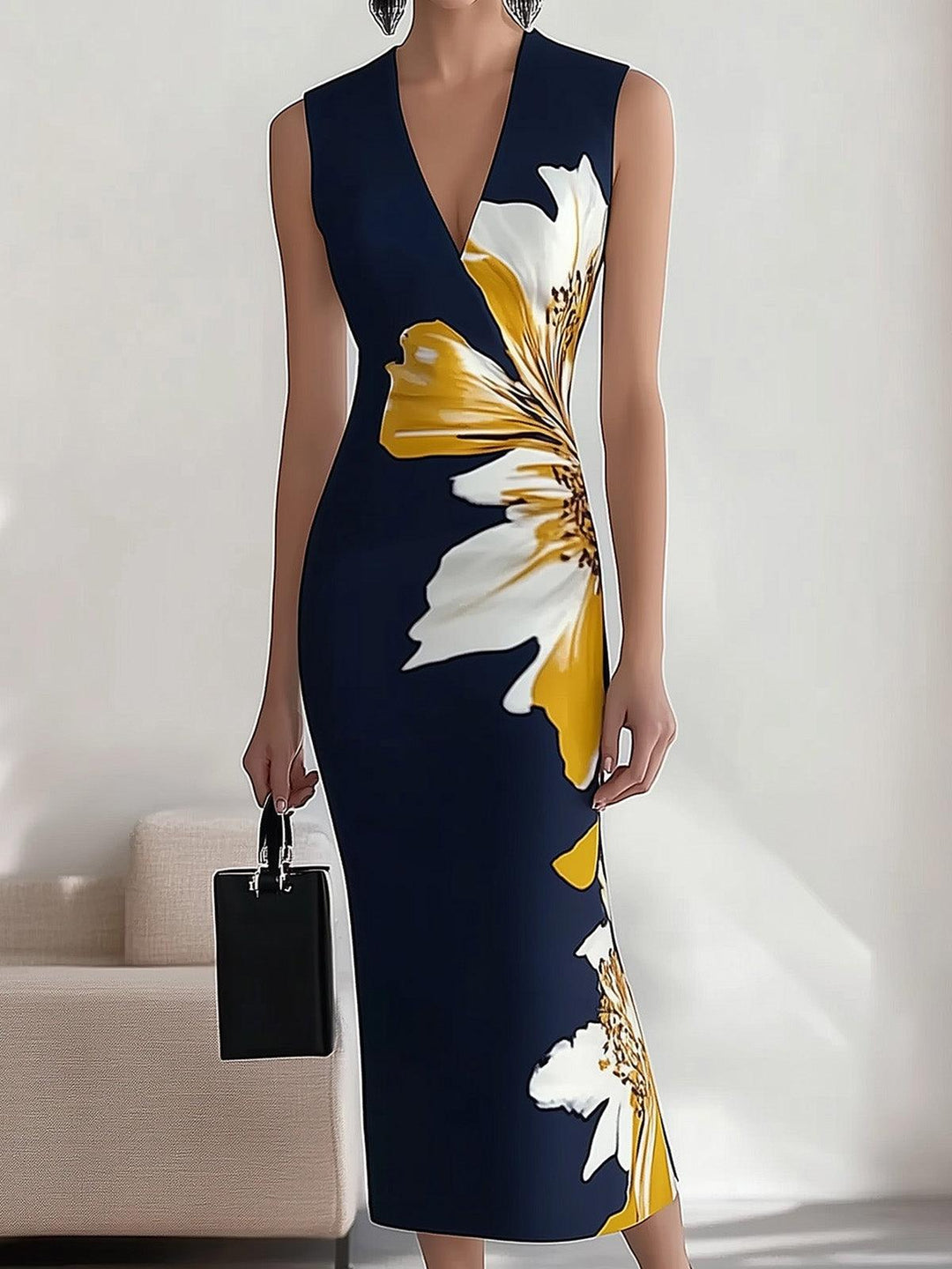 Lily | Elegancka Sukienka Midi na Festiwal w Stylu Plażowym