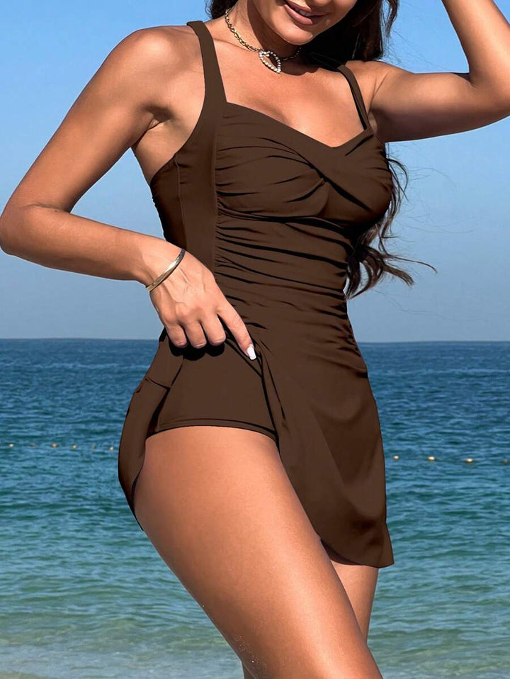 Celeste | Elegancki Tankini z Marszczonym Dekoltem
