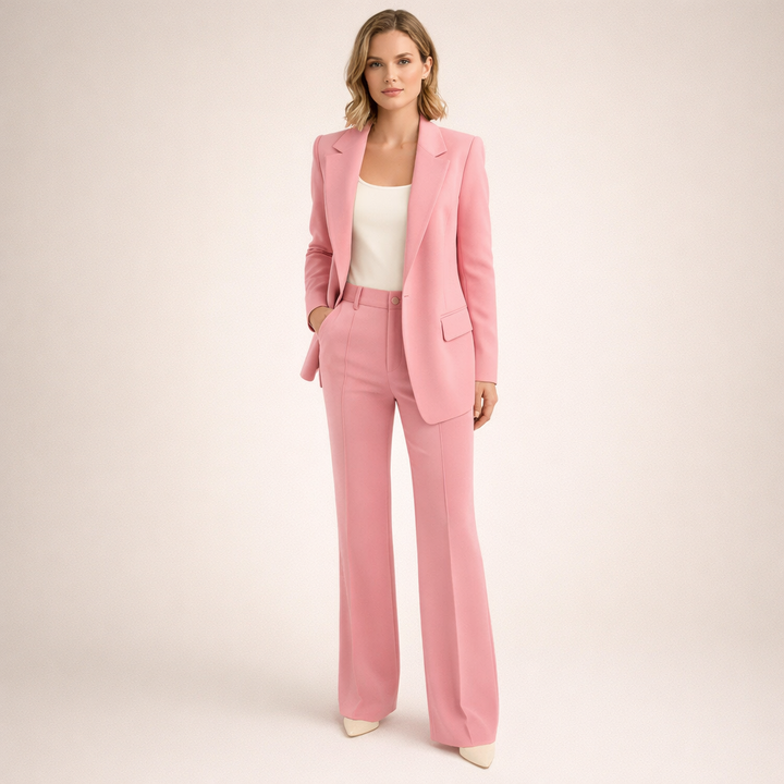 Vanessa™ | Elegancki komplet garniturowy z rozszerzanymi spodniami