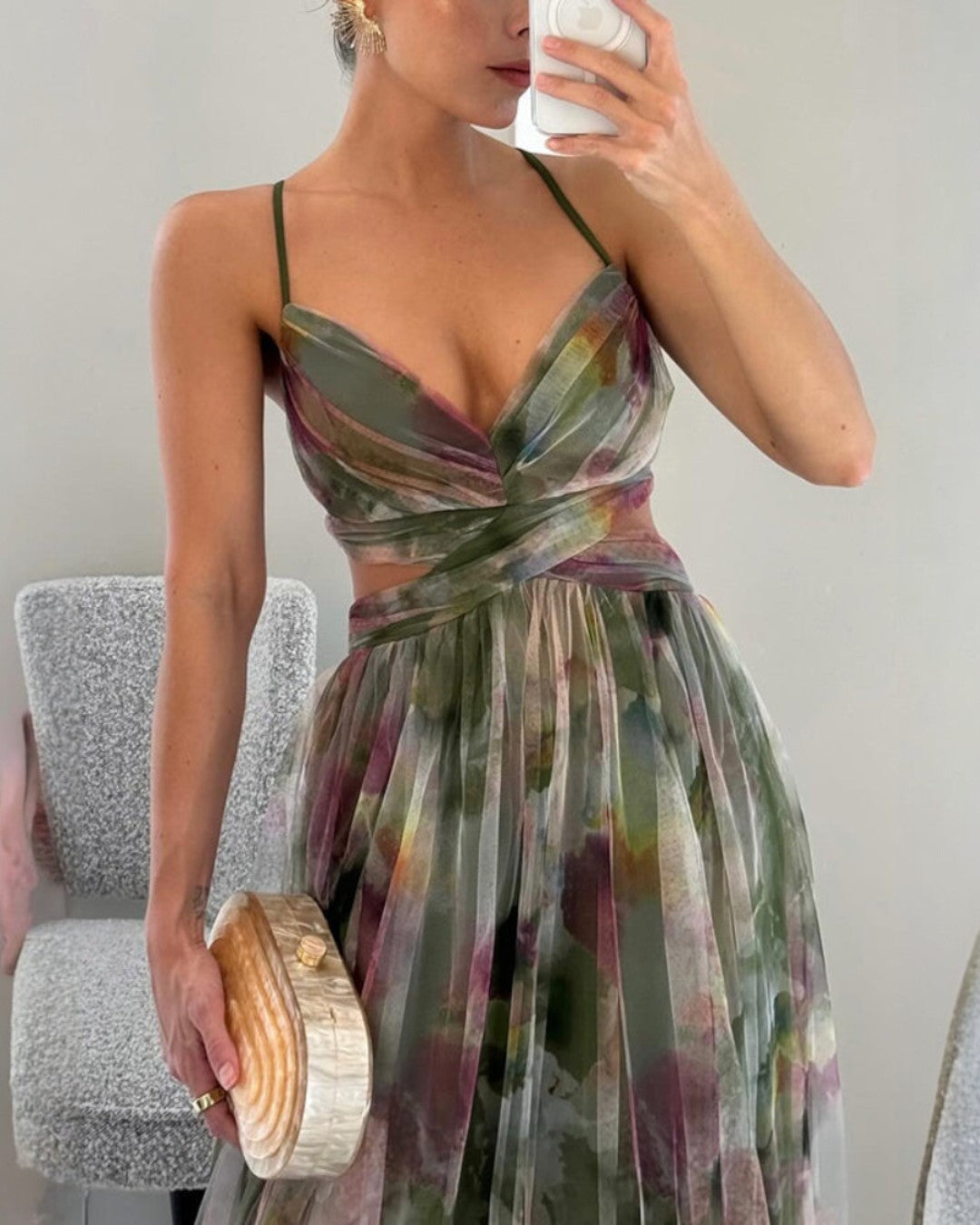Giselle Letnia sukienka maxi w kwiaty
