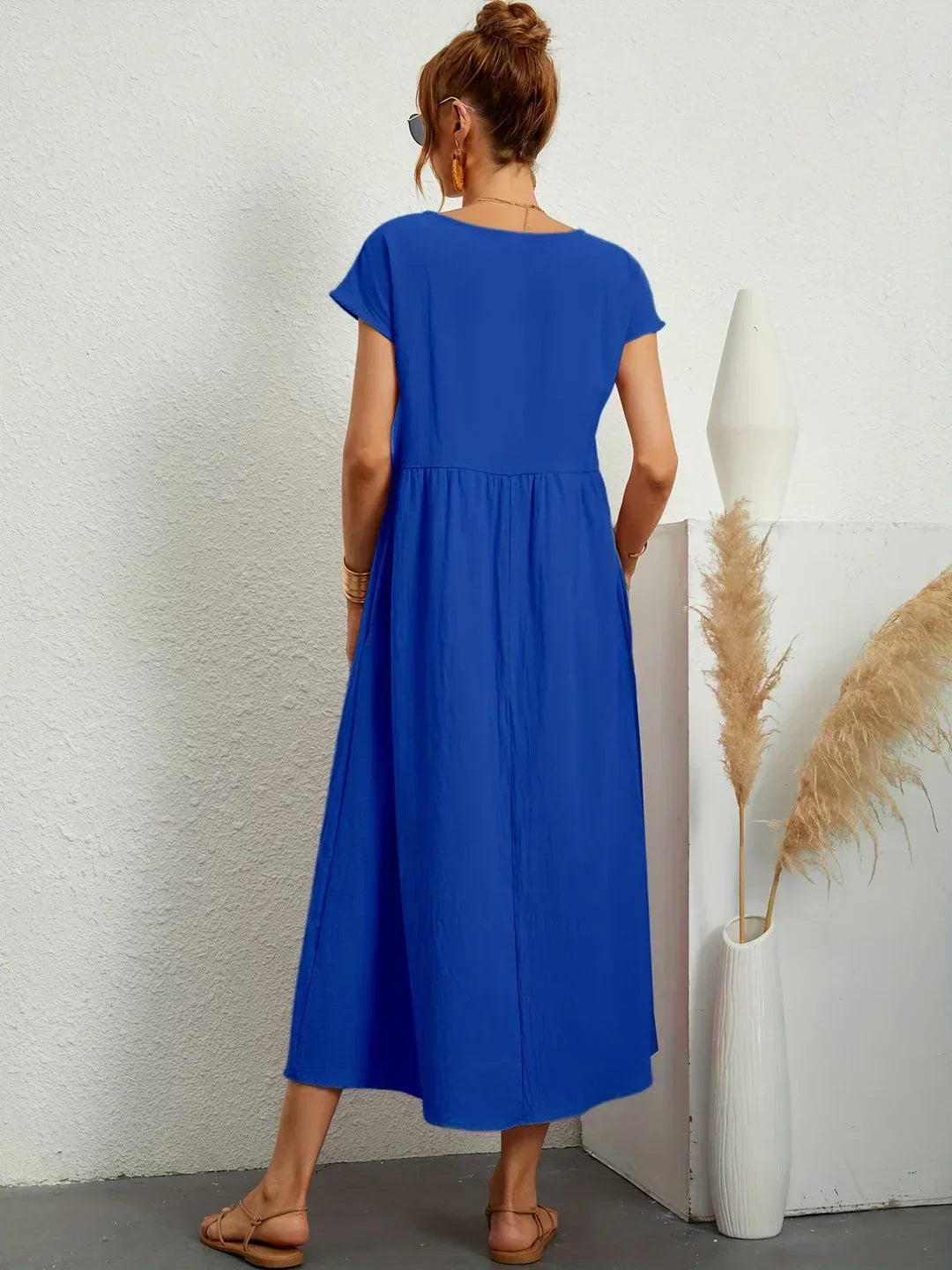 Gabrielle™ — Midi Sukienka o Płynnej Elegancji