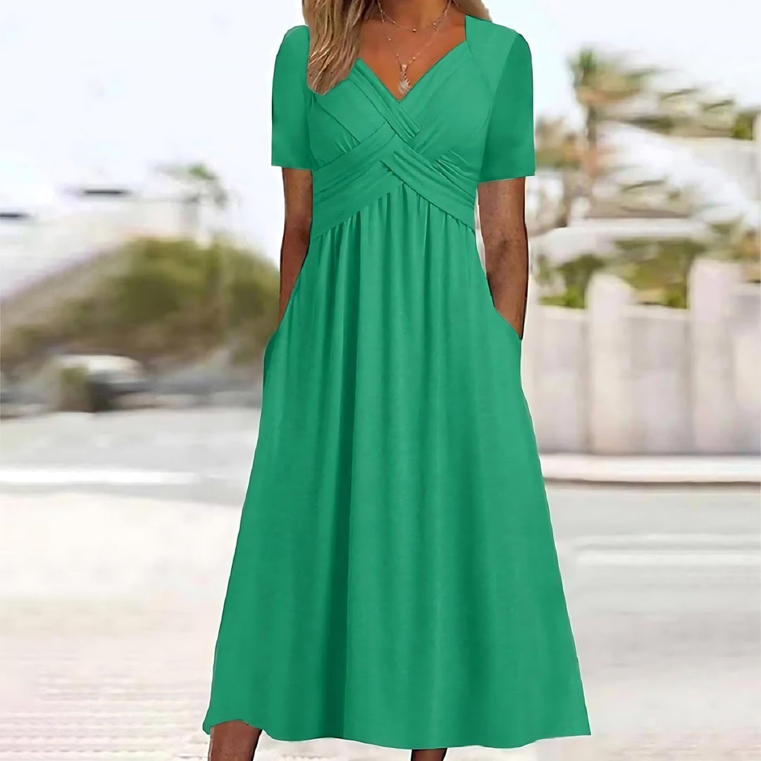 ISADORA | ELEGANCKA MIDI SUKIENKA W KROJU A