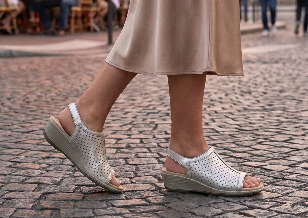 Hazel – Lśniąca elegancja w metalicznym platynie