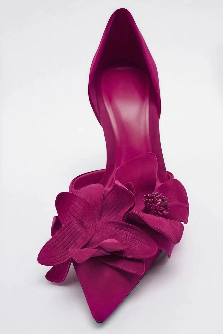 Kwiat popołudnia | Eleganckie buty na wysokim obcasie od projektanta
