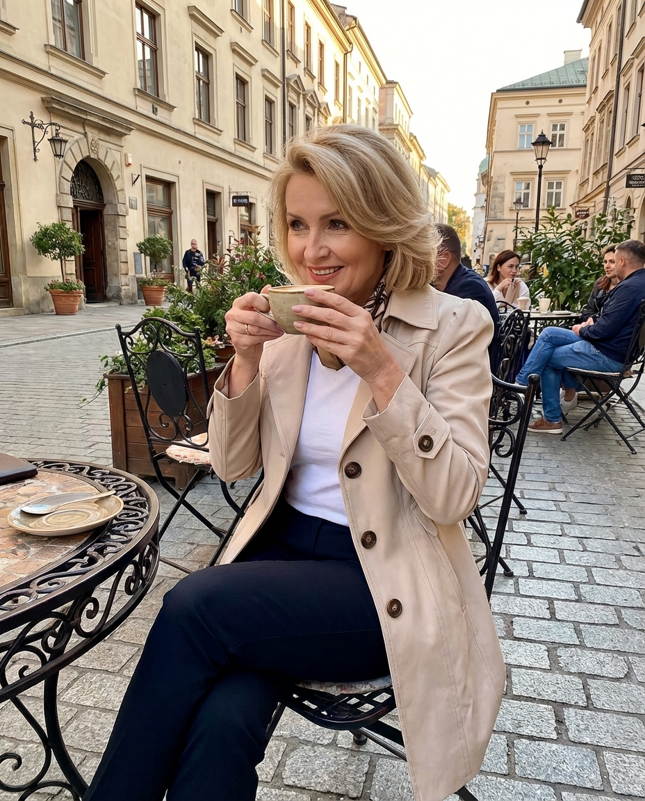 oliwia – Elegancki Vintage Letni Płaszcz