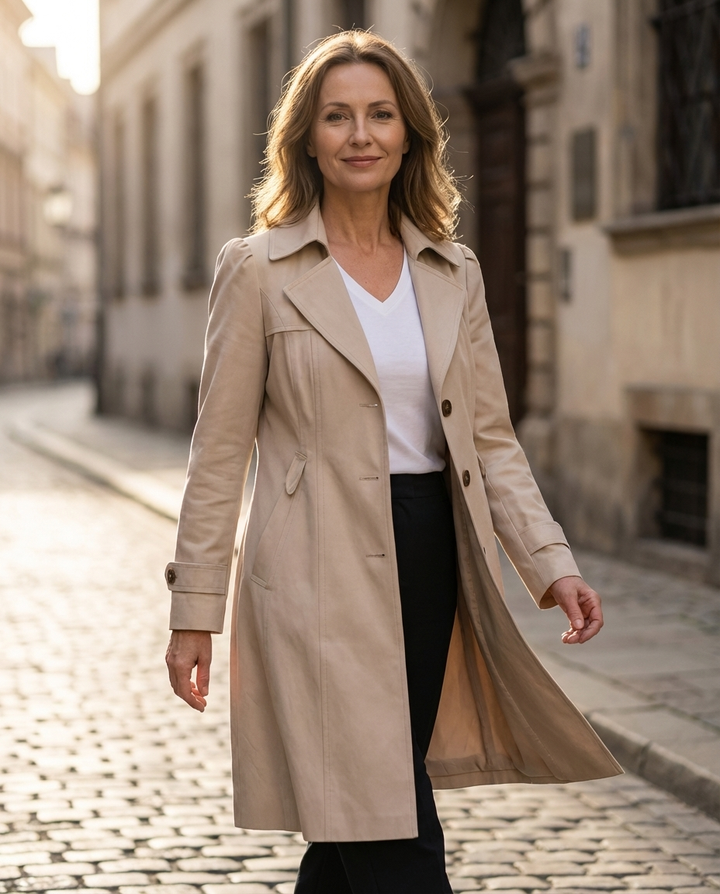 oliwia – Elegancki Vintage Letni Płaszcz