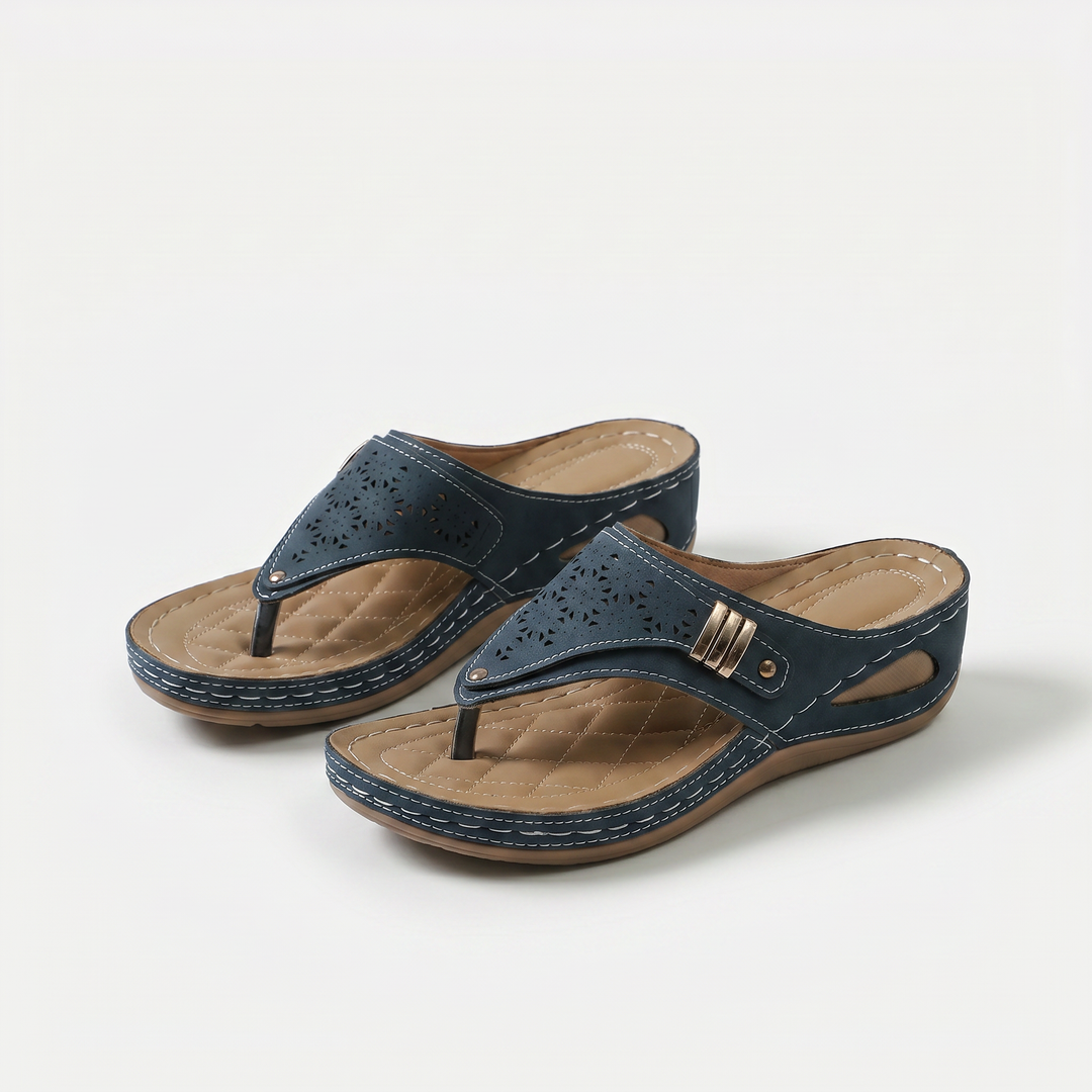 Élodie - Keil-Zehensandalen für Dame