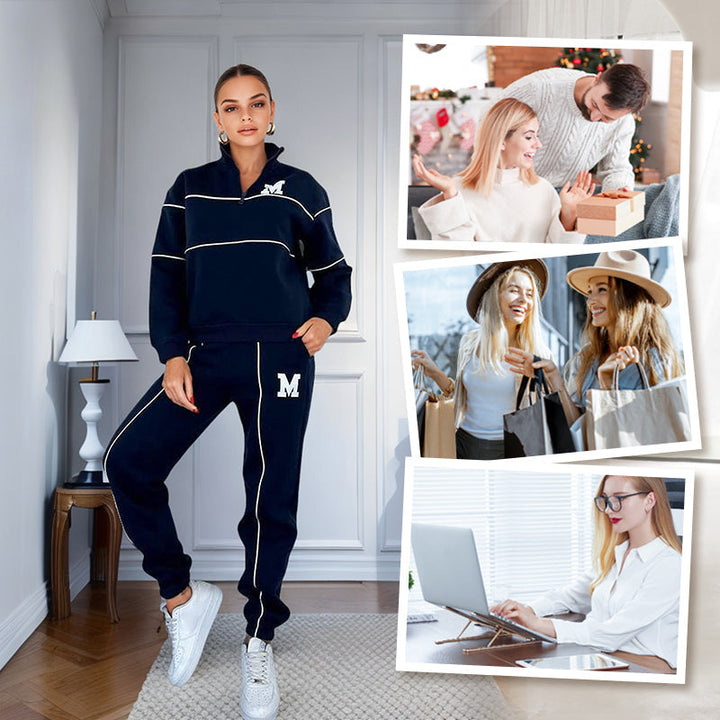 Jade - Bluza lniana casualowa komplet 2 sztuki